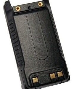 A black battery case is shown with gold buttons.