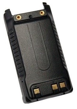 A black battery case is shown with gold buttons.
