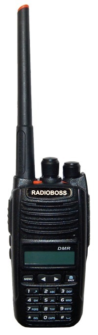 A radio is shown with the word " radioboss ".