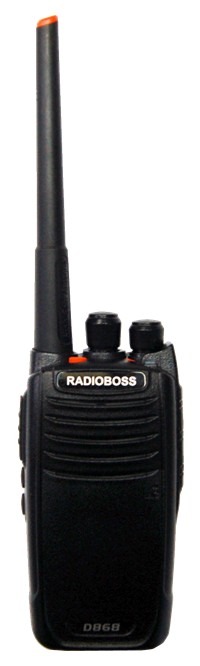 A radio is shown with the word " radioboss ".