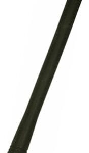 A black pole with a long handle and a stick