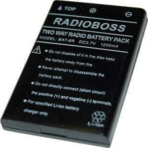 A radio boss two way radio battery pack.