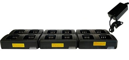 A row of black batteries sitting on top of each other.
