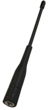 A black antenna is shown with no background.