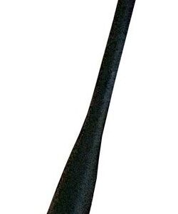 A black baseball bat is shown with no background.