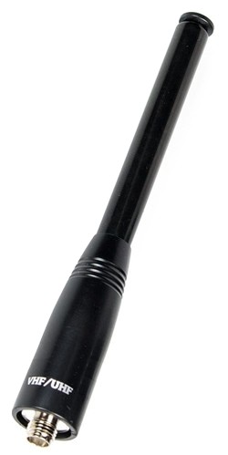 A black plastic handle with a white background
