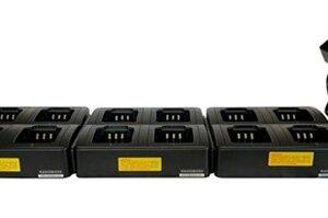 A row of black batteries sitting on top of each other.